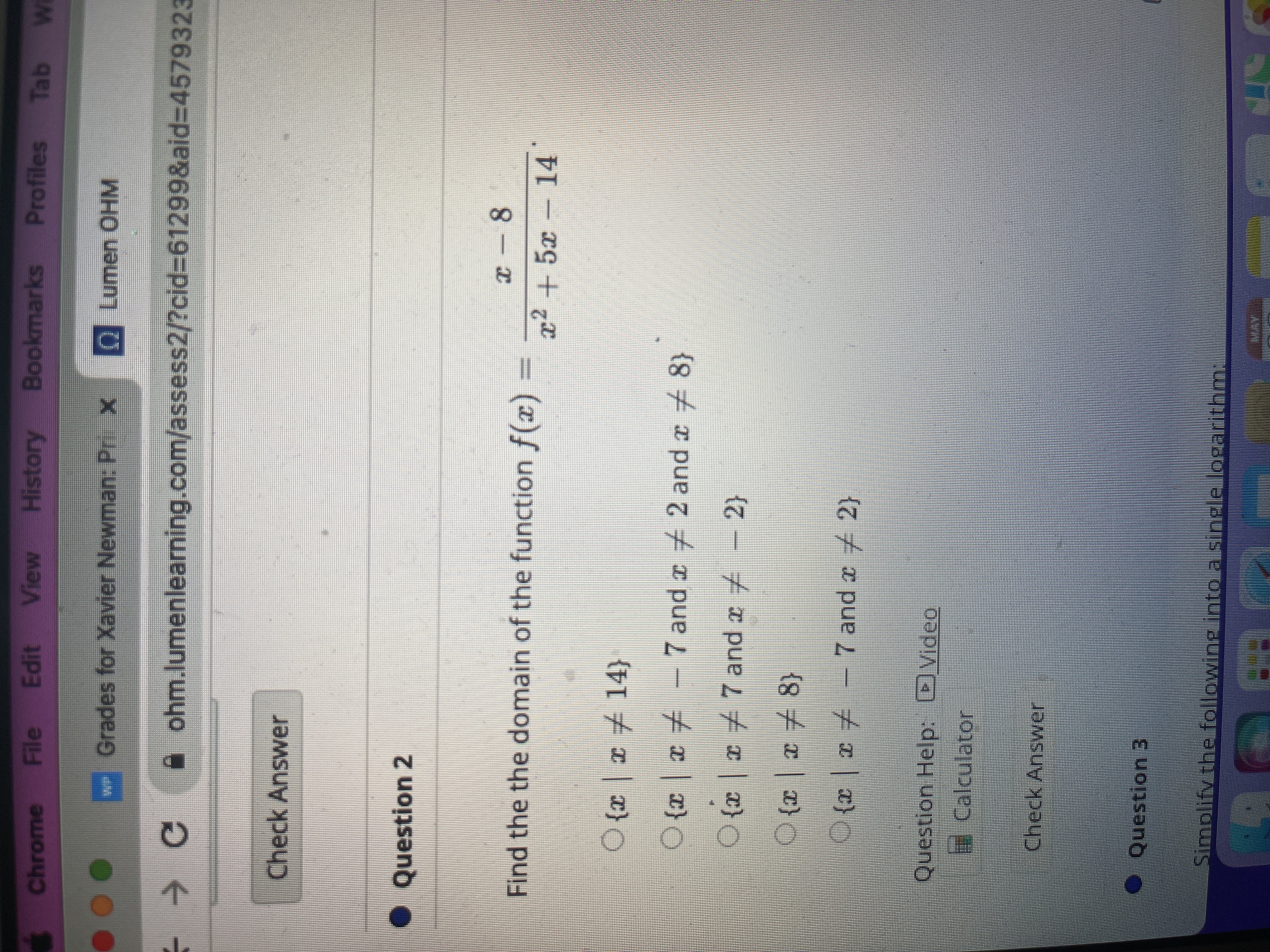 Chrome File Edit View History Bookmarks Profiles