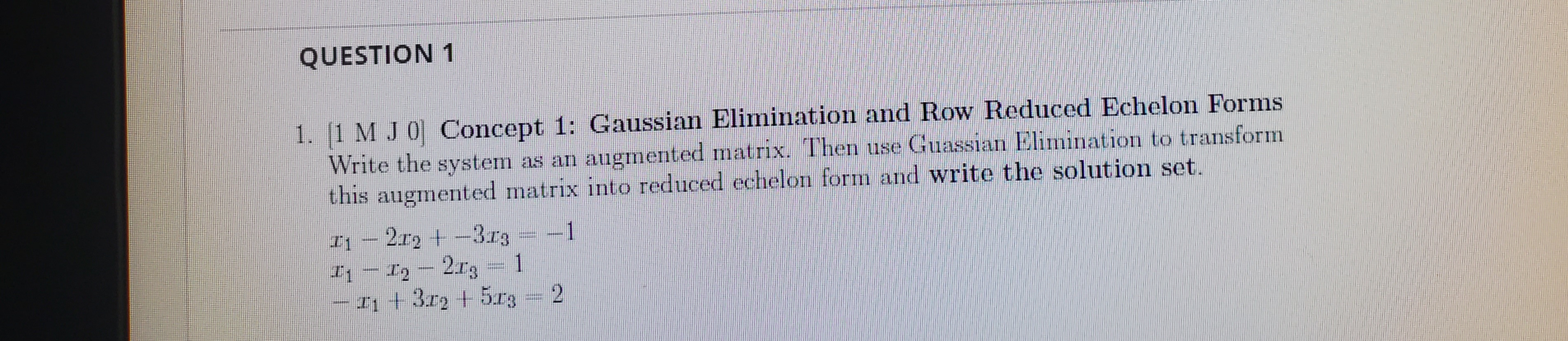Please see the attached pictures QUESTION 1 1. 1