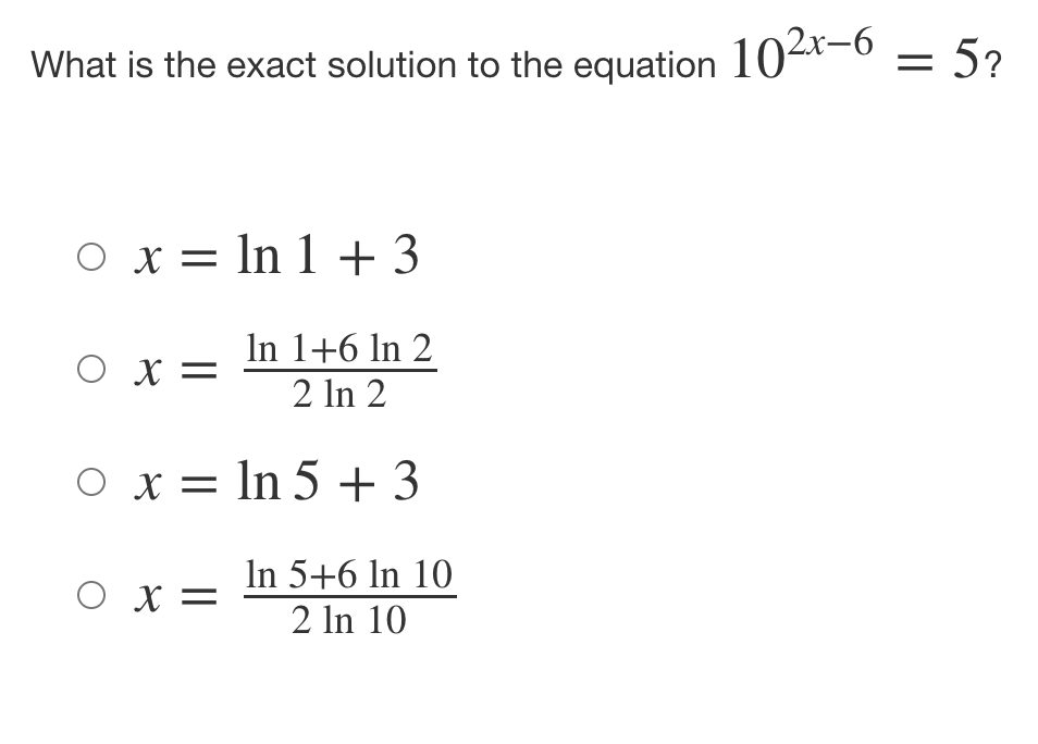 1. A trigonometric function does not have an