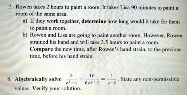 Can I please have help with the following two