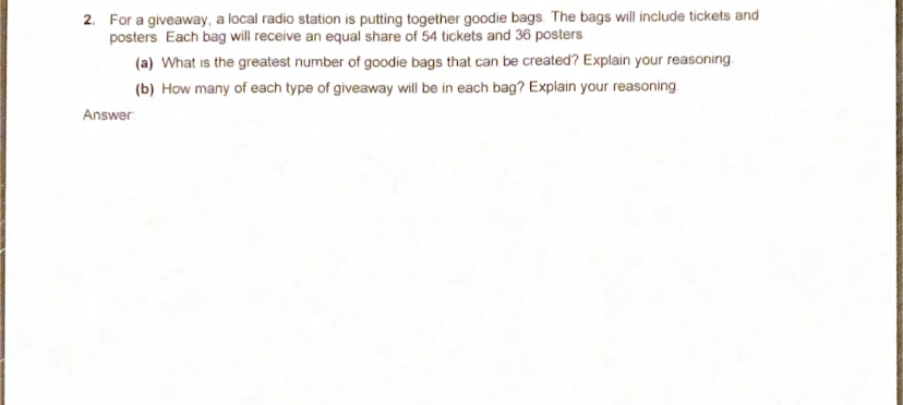 2. For a giveaway, a local radio station is