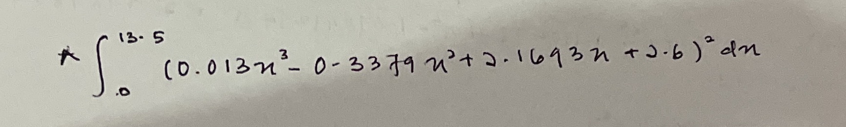 13.5 ( 0 . 0 1 3 2 - 0 - 3 3 7 9 2 2 + 2 . 16 9 3