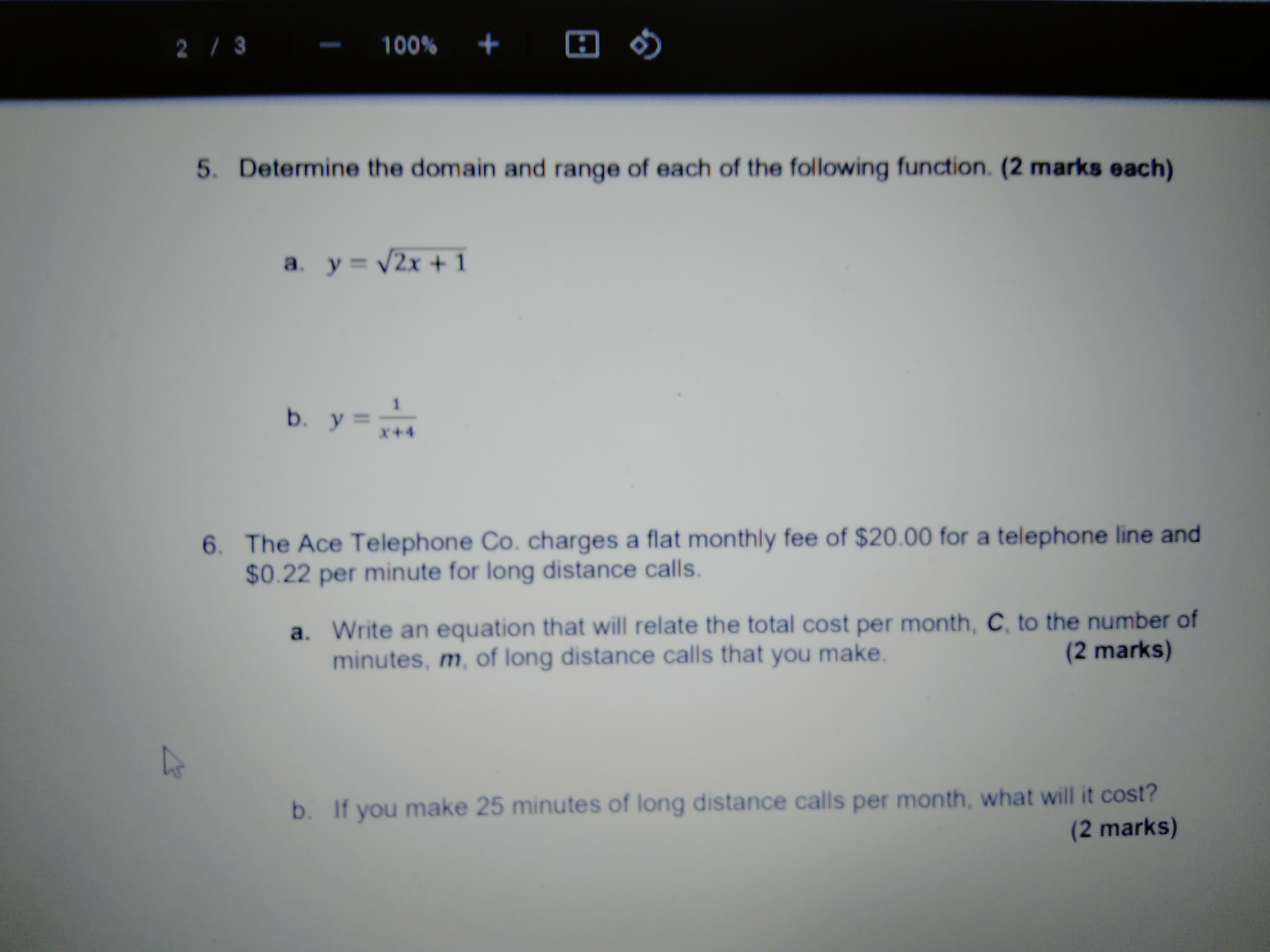 1. List all the members of set A. A = {x| -1 < x