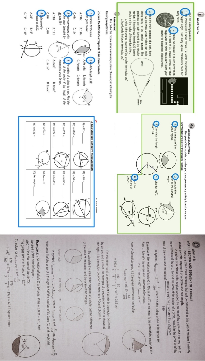 pls answer What I Can Do give the following