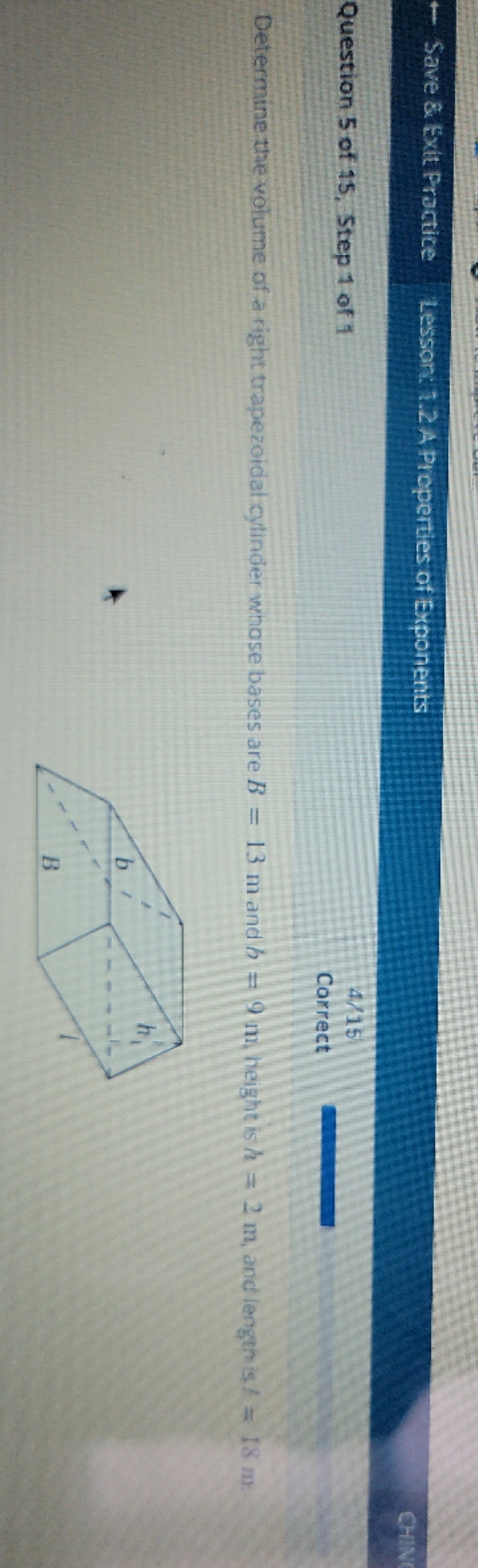 I'll be glad to get answer Save & Exit Practice