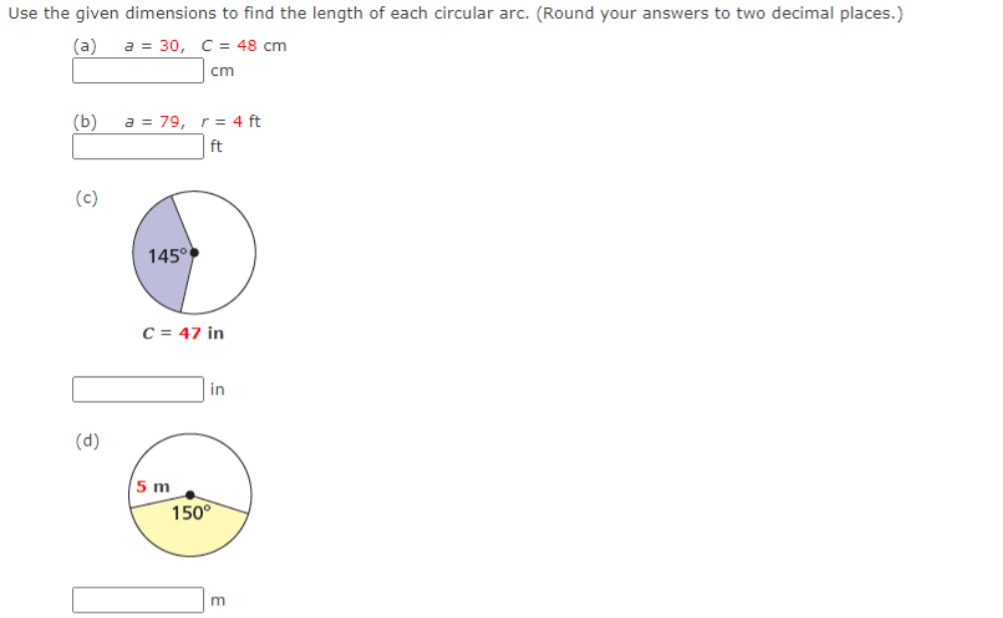 Use the given dimensions to find the length of