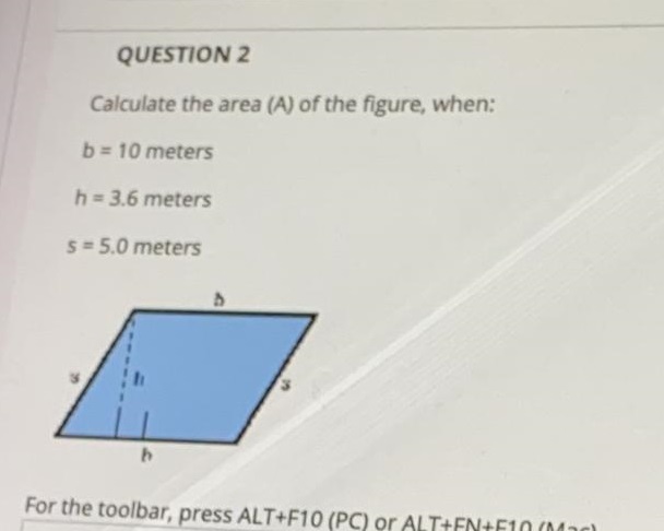 QUESTION 1 Calculate the surface area of a sphere