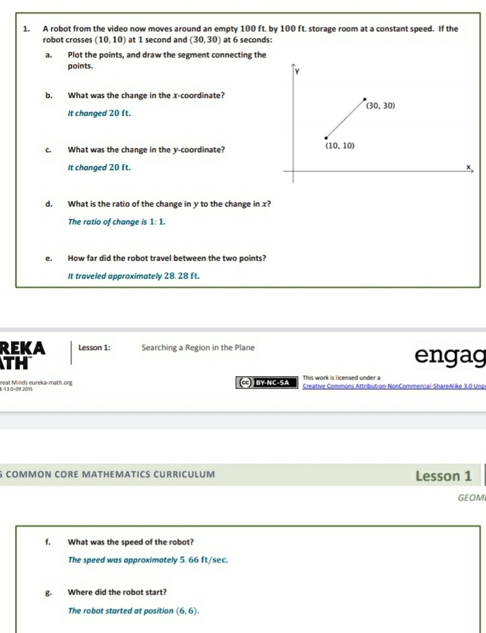 How do you get the answer of (6,6) for part g ?