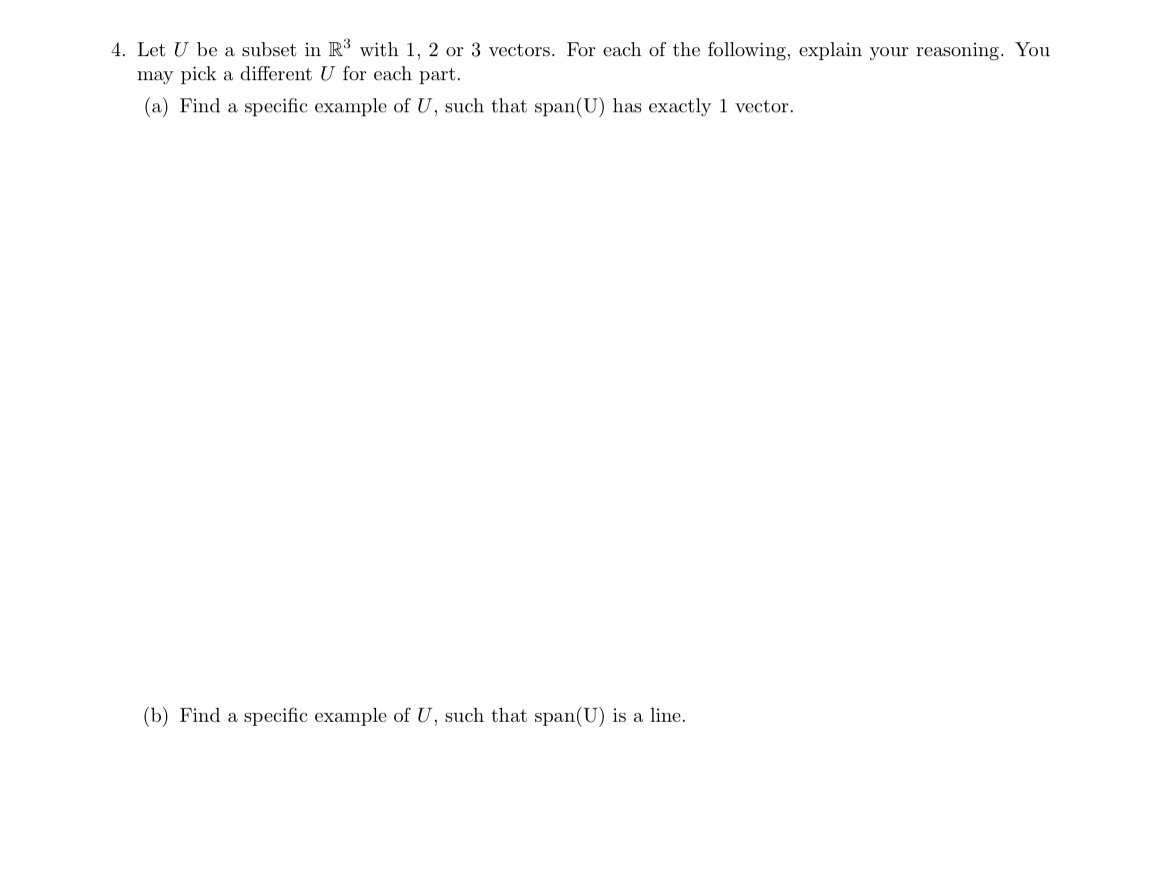 Solve all parts originally and clearly 4. Let U