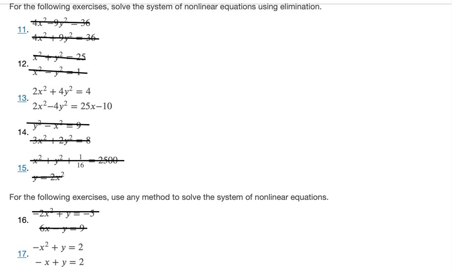 T. Explain whether a system of two nonlinear