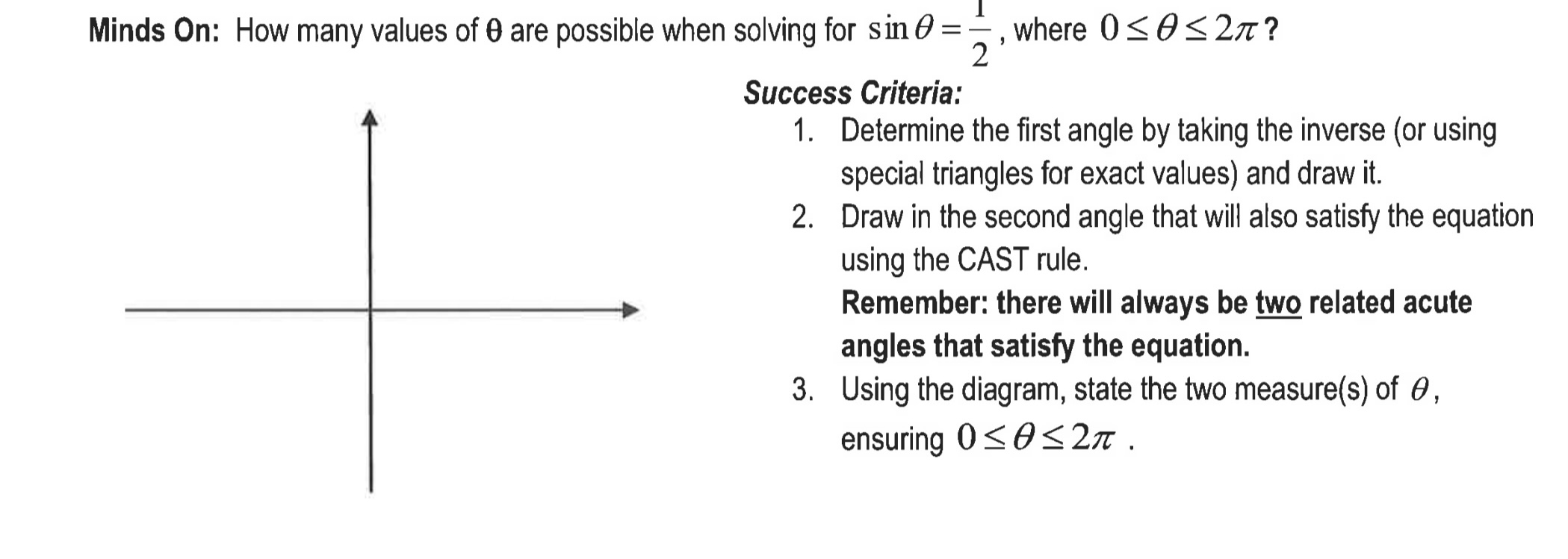 Minds On: How many values of 9 are possible when