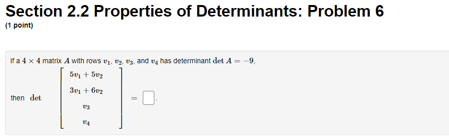 Linear Algebra Final answer only please! Section