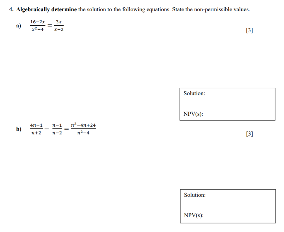 1. Write a rational expression that has