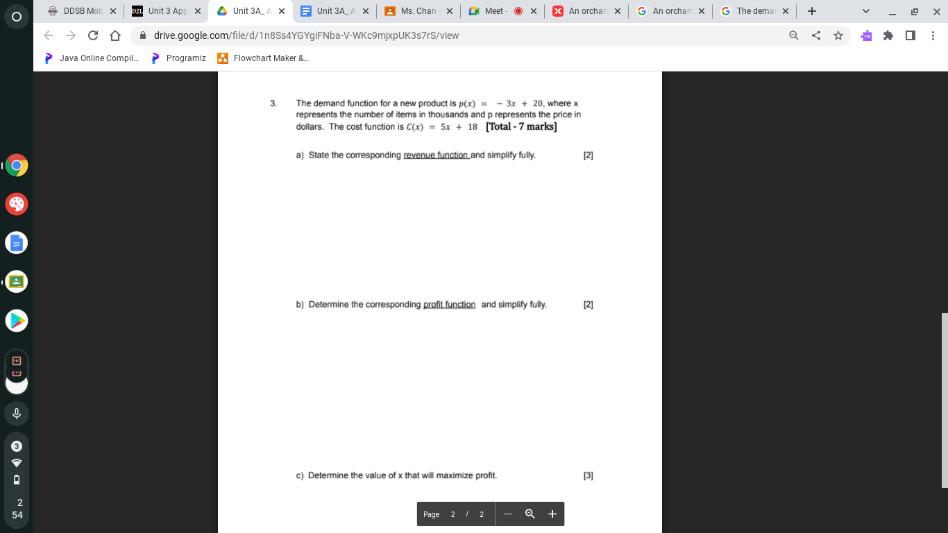 O DDSB Mob X D21 Unit 3 App X Unit 3A_A X E Unit