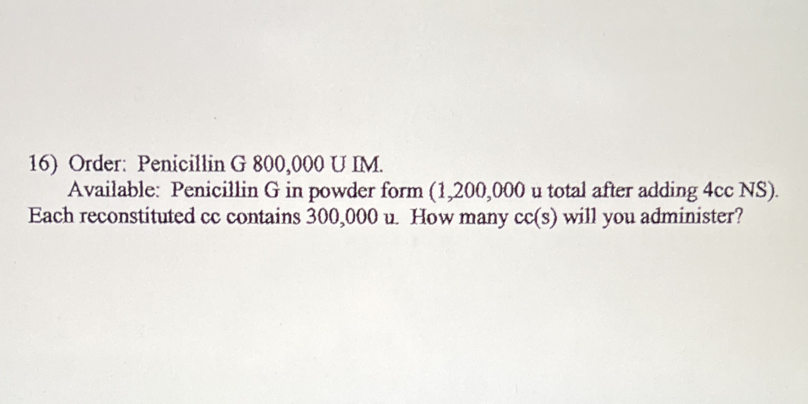 Please show your work in a dimensional analysis