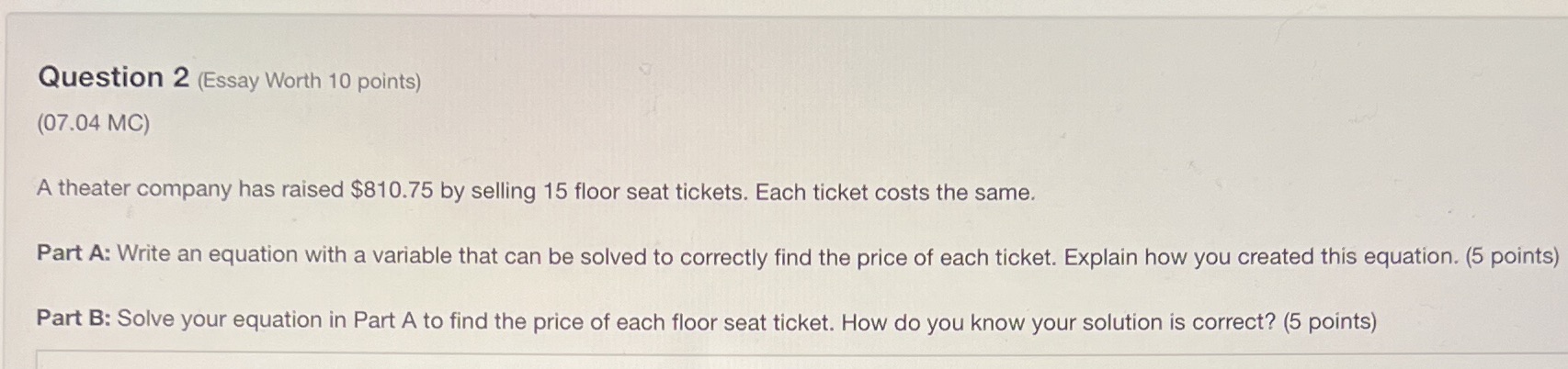 A theater company has raised $810.75 by selling