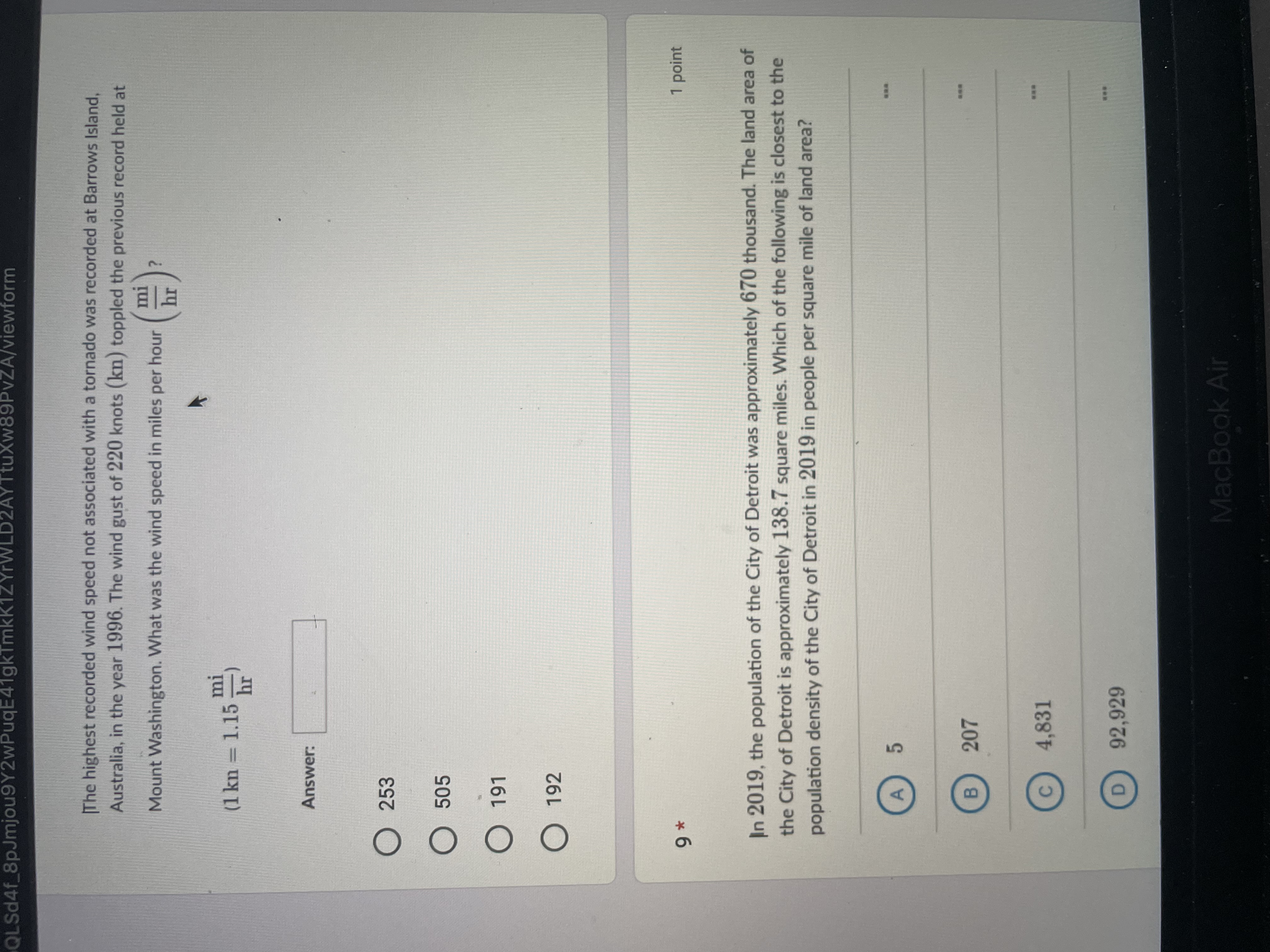 O D 2000 3 Calculator 1 point While driving with