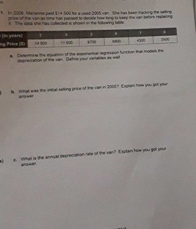 We have to use exponential regression or