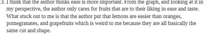 .3. 1 think mat The author thinks ease is more