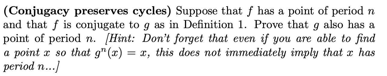 Definition 1: A dynamical system f : X - X is