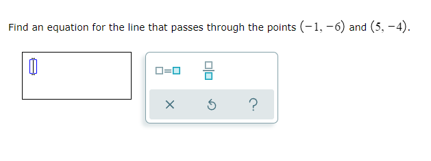 question 1 Write equations for the horizontal and