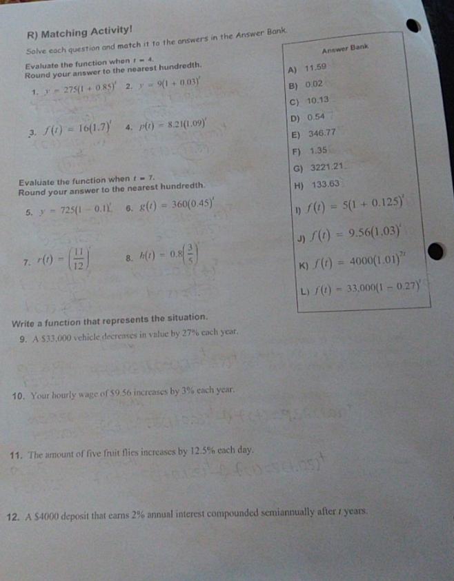 Can someone please help me with 1 through 12 of