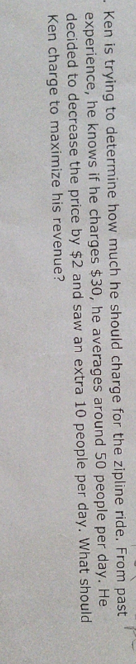 please give an explanation Ken is trying to