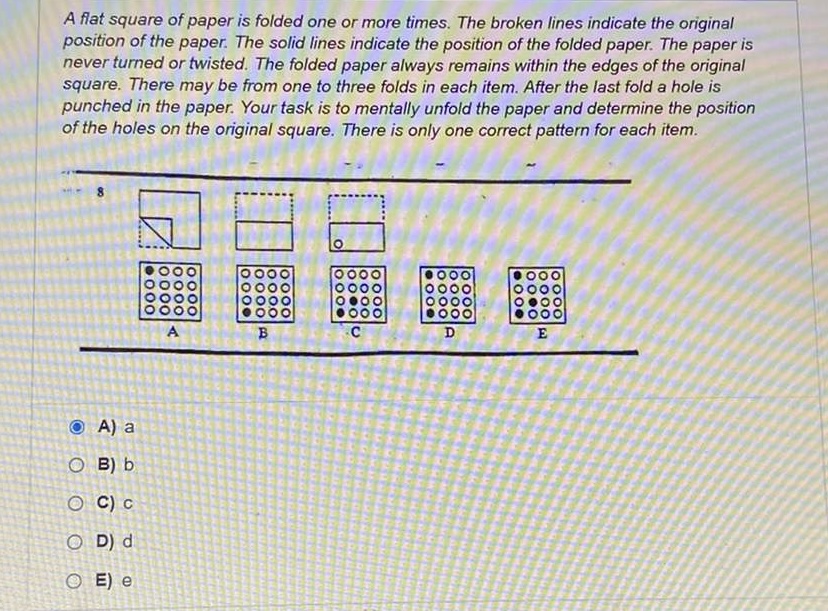 A flat square of paper is folded one or more
