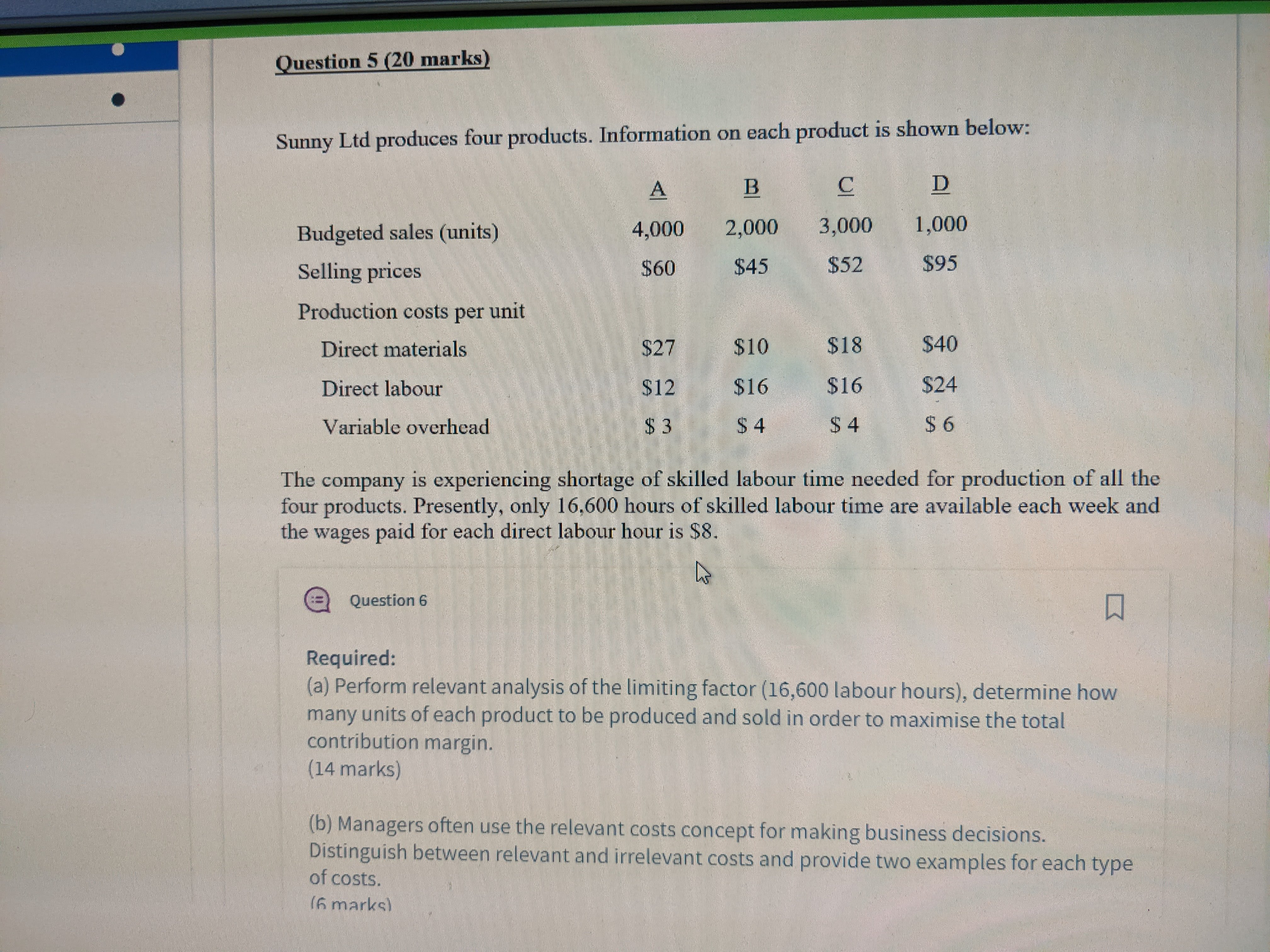 Required: (a) Perform relevant analysis of the