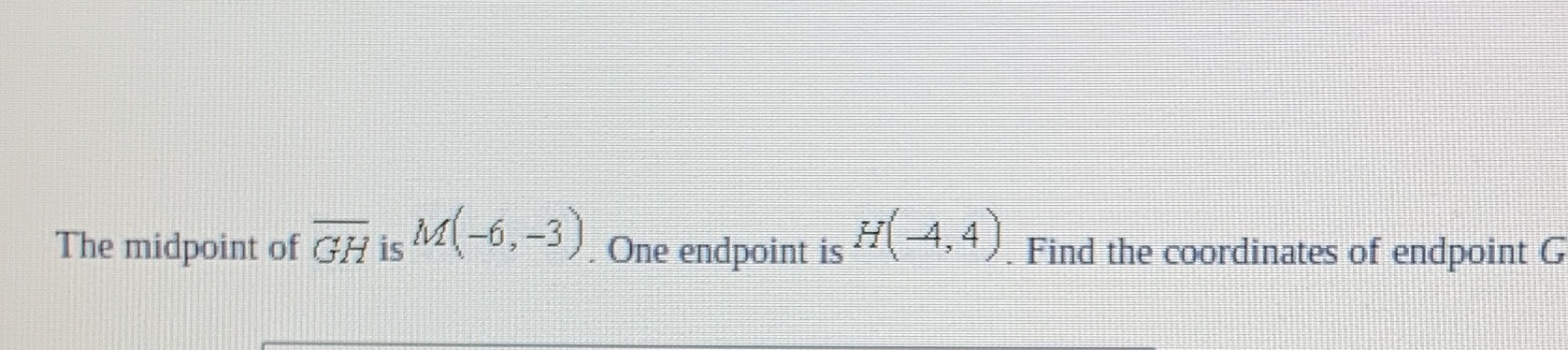 What do I add or subtract to get the endpoint of