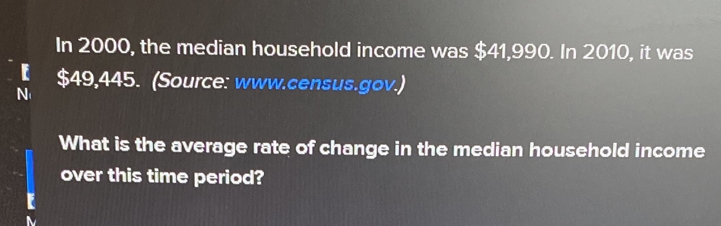 In 2000, the median household income was $41,990.