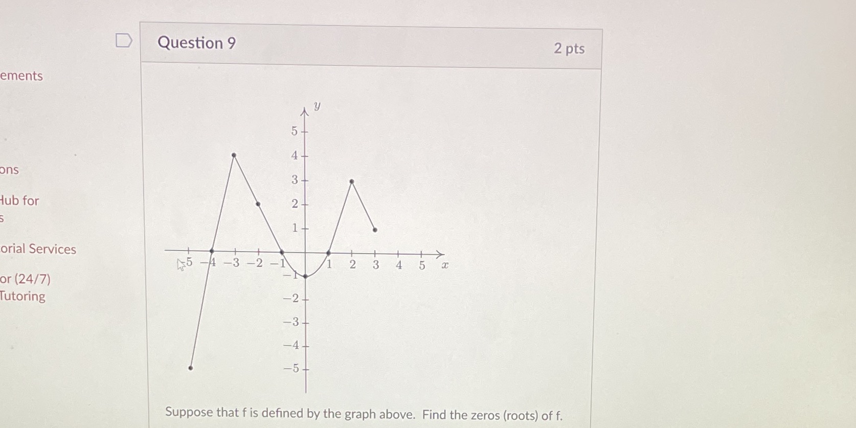 D Question 9 2 pts ements 5 4. ons 3 Hub for 2-
