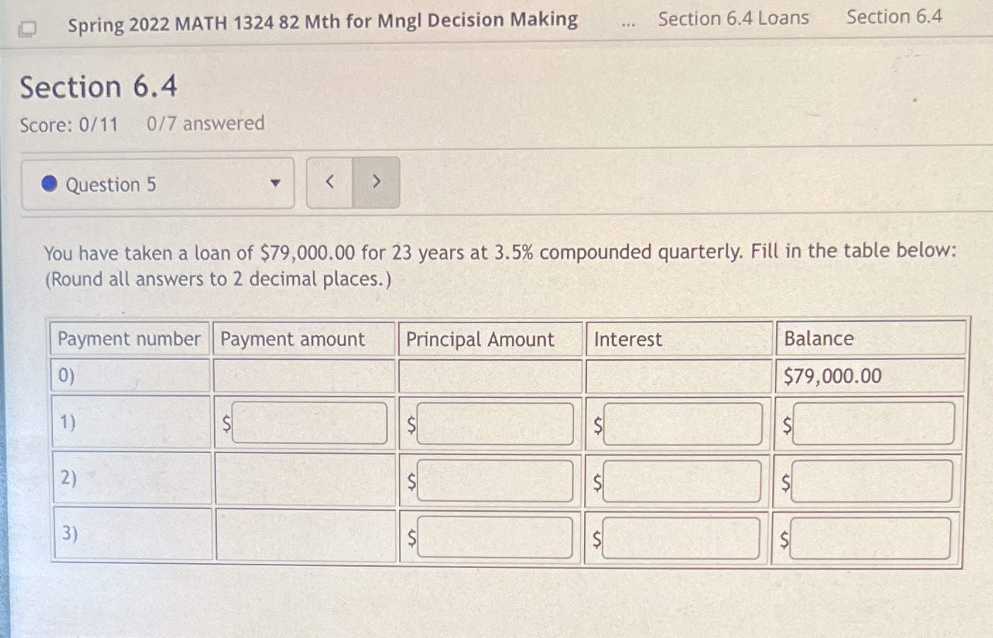 Spring 2022 MATH 1324 82 Mth for Mngl Decision