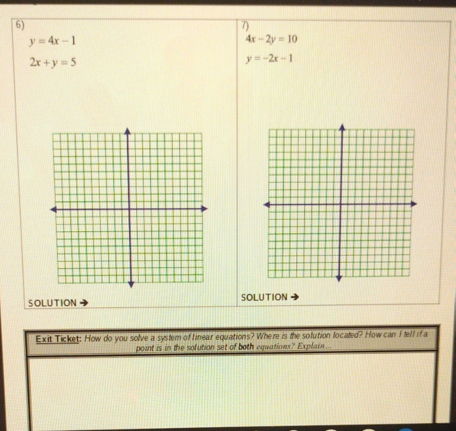 graphic system and determine the solution. how do