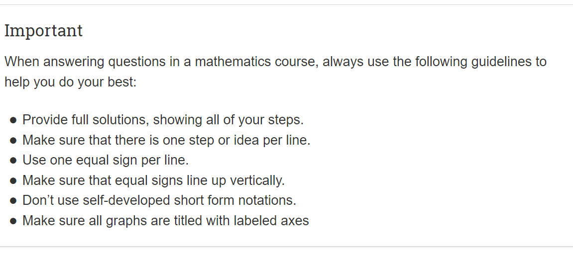 Important When answering questions in a