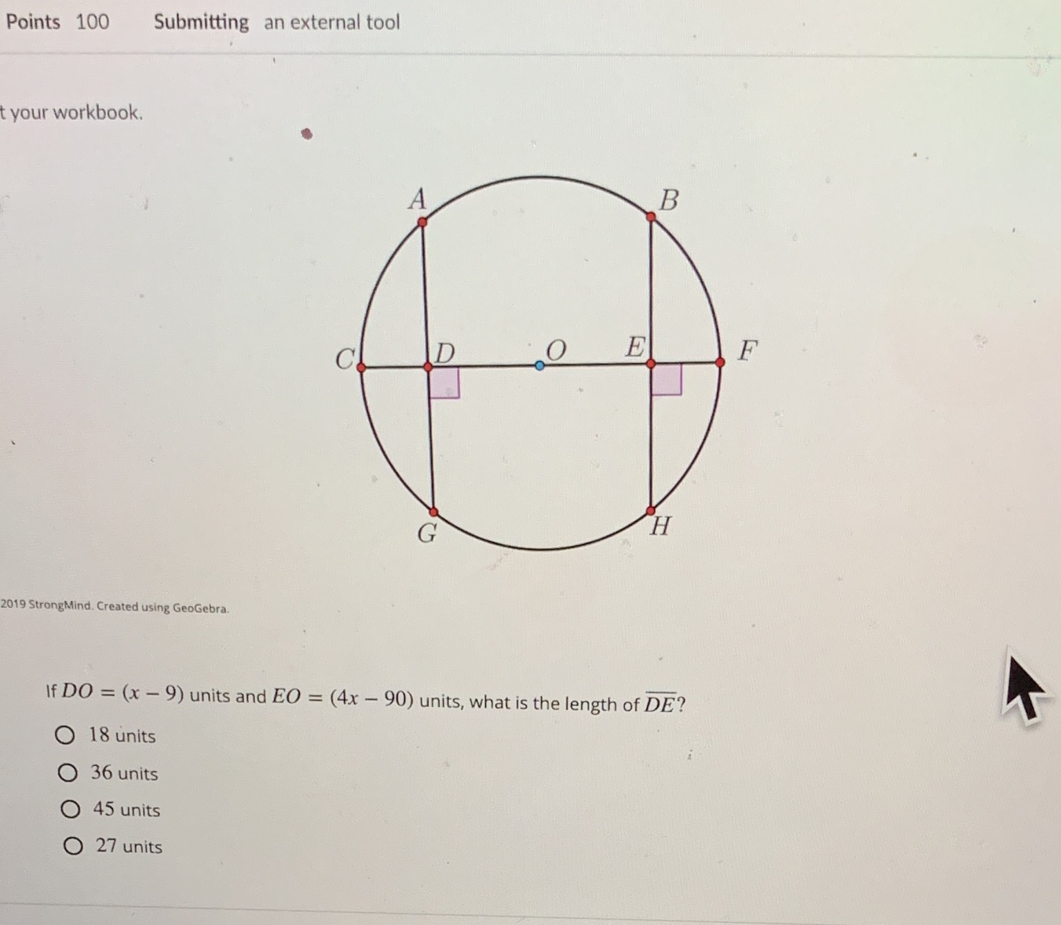 Points 100 Submitting an external tool your