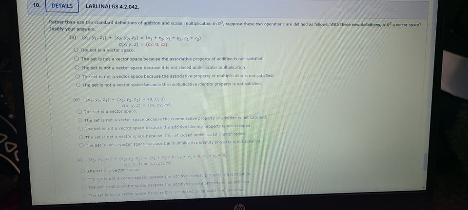 DETAILS LARLINALG8 4.2.042. Rather than use the