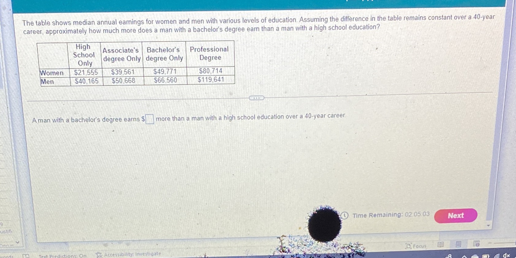 Please help me answer this question The table