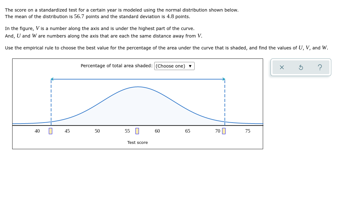 At one university, the mean distance commuted to