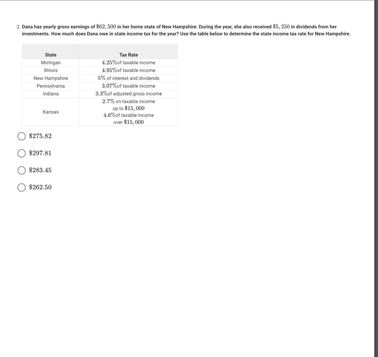 Business Math Assessment 26 (MC) - Day 90
