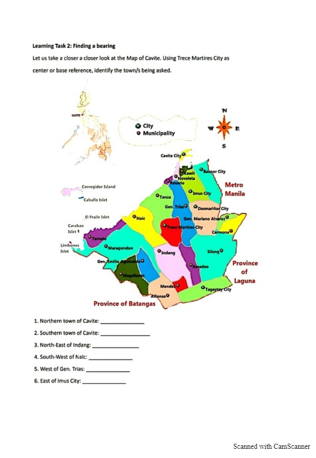 Learning Task 2: Finding a bearing Let us take a