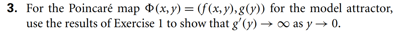 3. For the Poincar map d style=