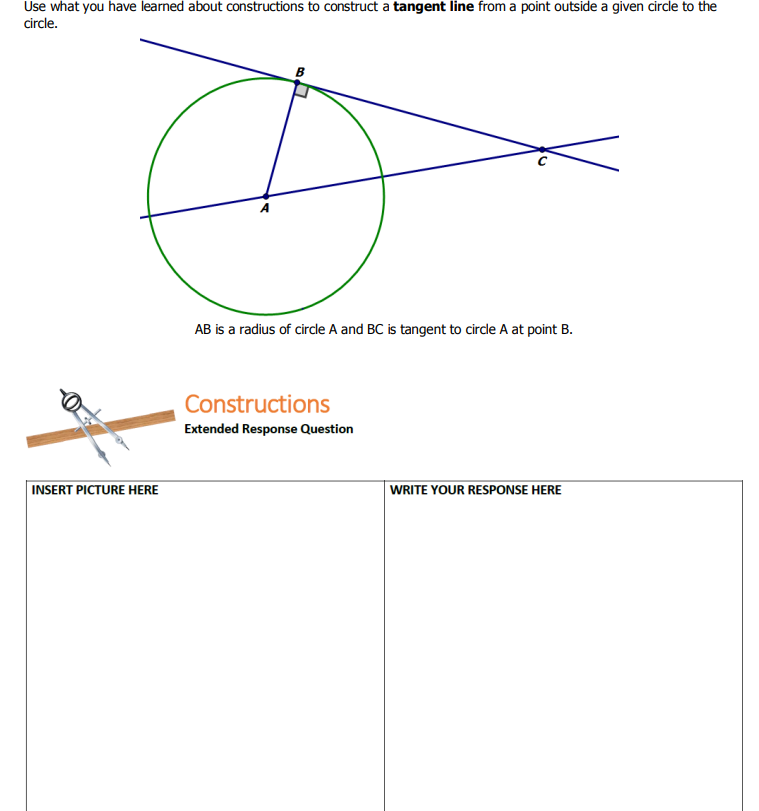 1) Draw three points on your paper as shown