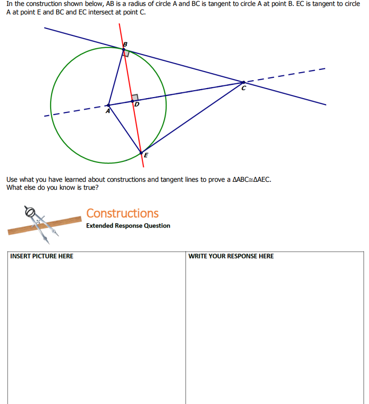 1) Draw three points on your paper as shown