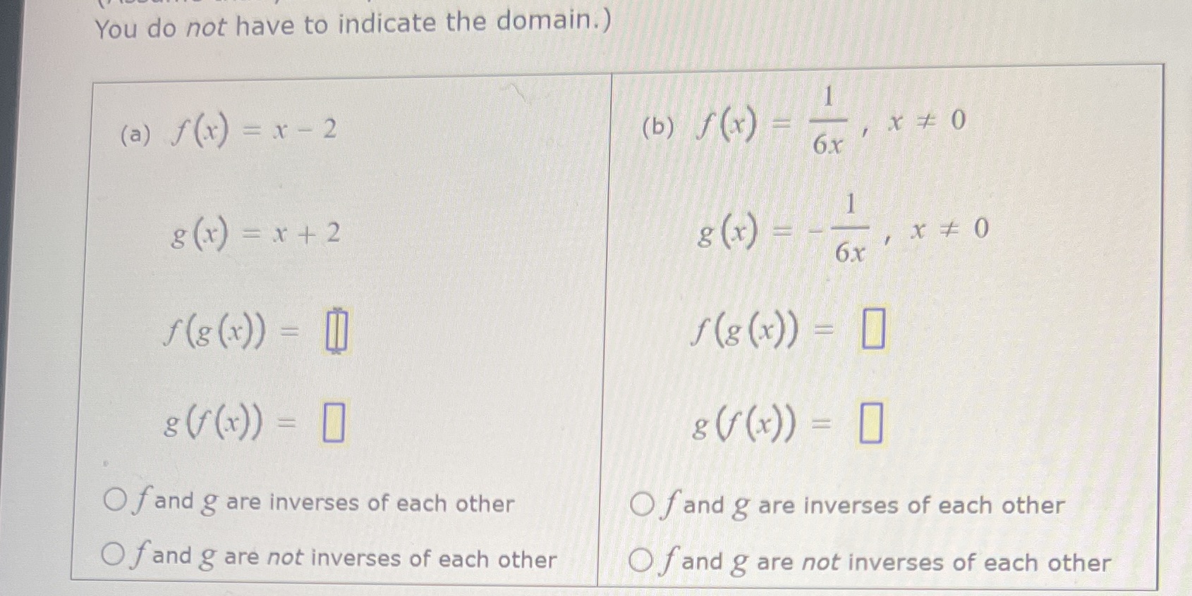You do not have to indicate the domain.) ( a)