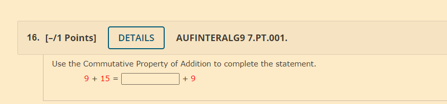 16. [-/1 Points] DETAILS AUFINTERALG9 7.PT.001.