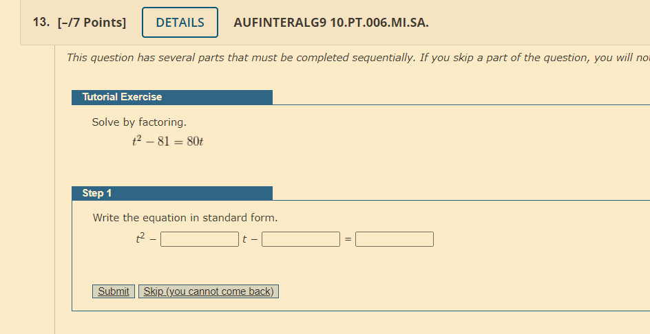 16. [-/1 Points] DETAILS AUFINTERALG9 7.PT.001.