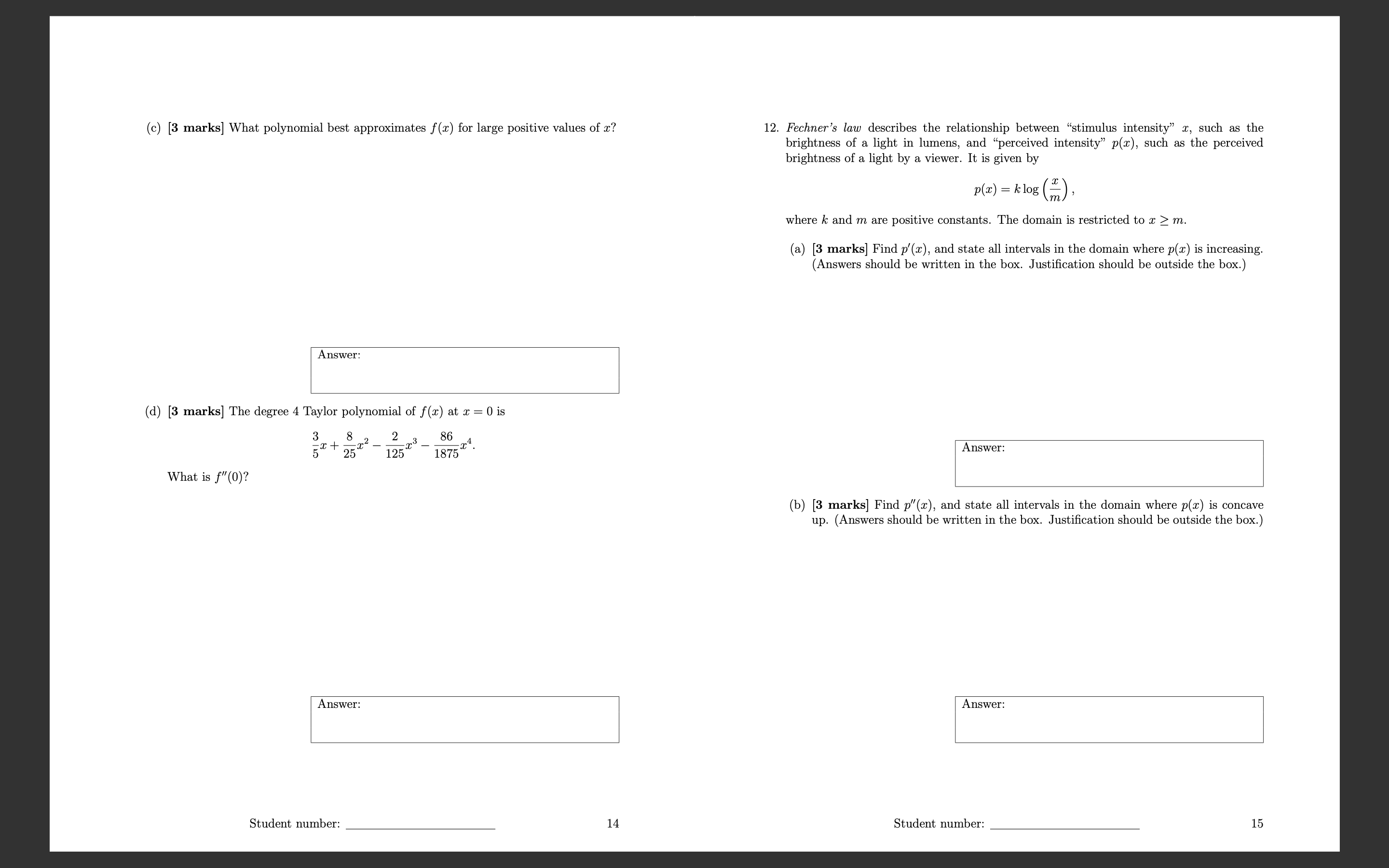 10. [5 marks] Let f(x) = x2 - 12x + 11 on the