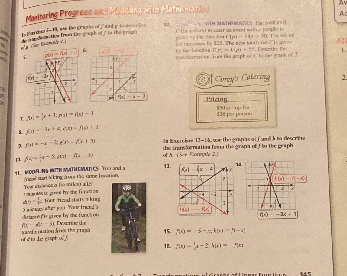 Monitoring Progress and Modeling with Mathematics