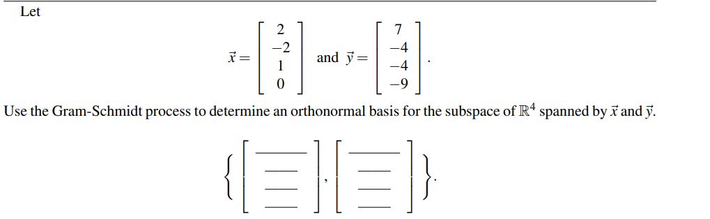 Let 2 7 _, 2 _, 4 x: 1 and y: _4 0 9 Use the